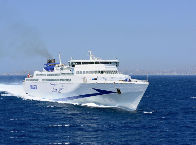 Seajets 2017 Athens Rafina Port Ferry Routes with the vessel Tera Jet