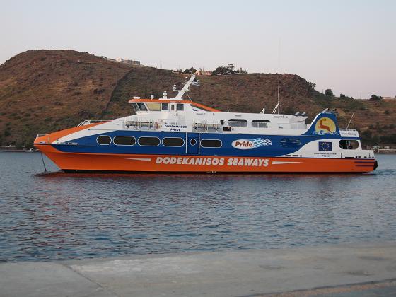 2014 Ferry Schedules to Dodecanese Islands with Dodecanissos Pride.