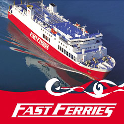 Cyclades Fast Ferries schedules from Rafina to Andros, Tinos and Mykonos