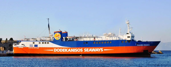 2014 Ferry Schedules to Rhodes, Symi, Panormitis with Panagia Skiadeni.