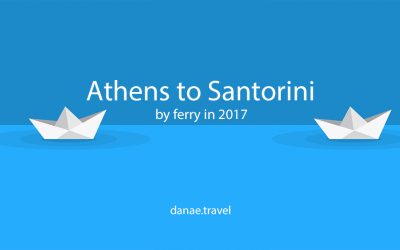 Athens to Santorini by ferry in 2017