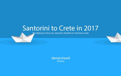 Santorini to Crete in 2017